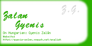 zalan gyenis business card