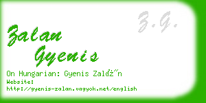 zalan gyenis business card